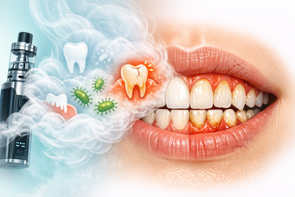 تأثیر سیگار الکترونیکی ( ویپ ) بر سلامت دندان